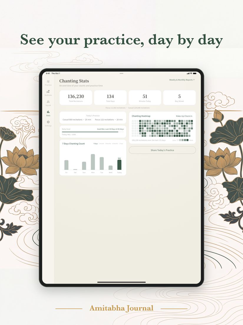 Màn hình thống kê trên iPad